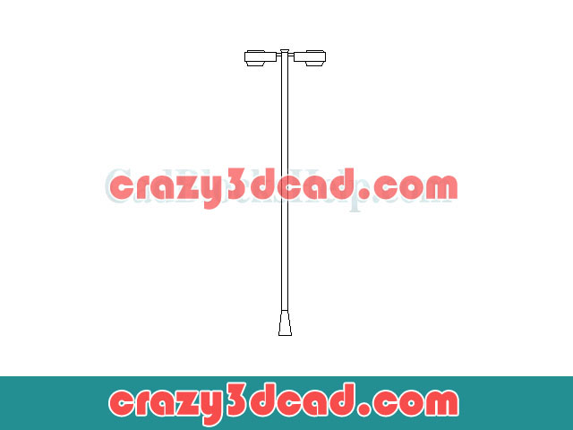 Double-sided streetlight CAD blocks